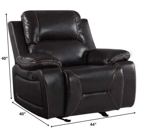 124" Classy Brown Leather Sofa Set By Homeroots
