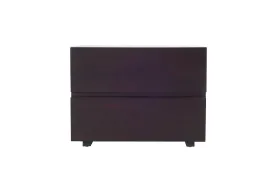 18' Wenge Veneer And Mdf Nightstand By Homeroots
