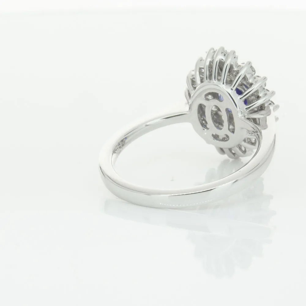 18ct White Gold .74ct Sapphire & Diamond Kira Ring