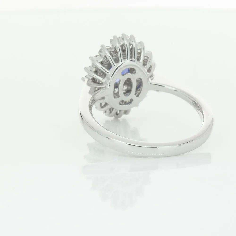 18ct White Gold .74ct Sapphire & Diamond Kira Ring