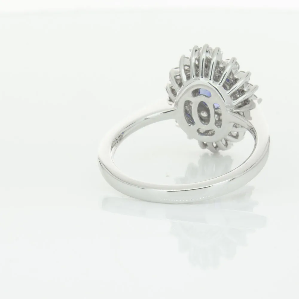 18ct White Gold .74ct Sapphire & Diamond Kira Ring