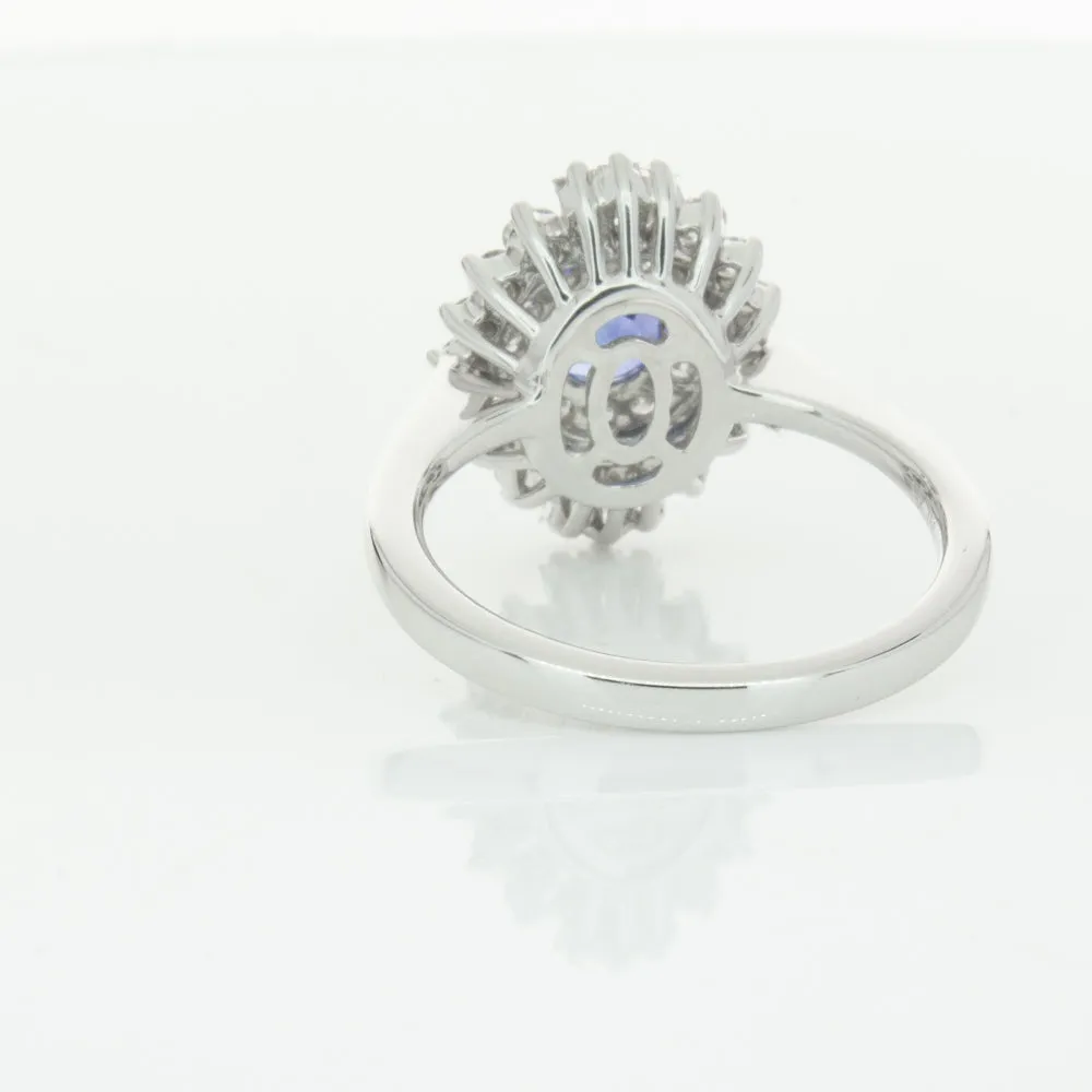 18ct White Gold .74ct Sapphire & Diamond Kira Ring