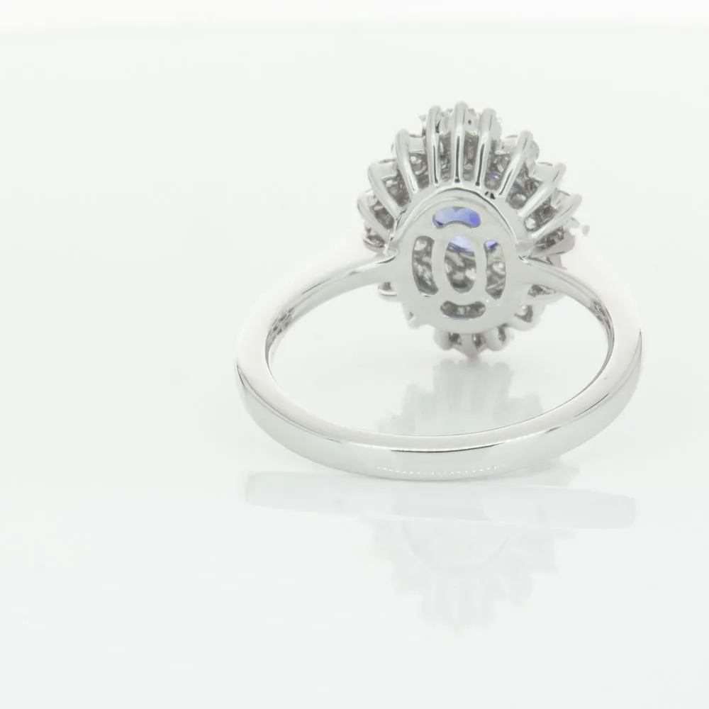 18ct White Gold .74ct Sapphire & Diamond Kira Ring