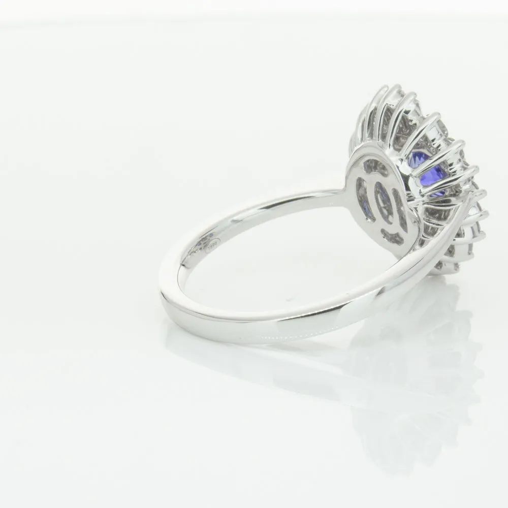 18ct White Gold .74ct Sapphire & Diamond Kira Ring