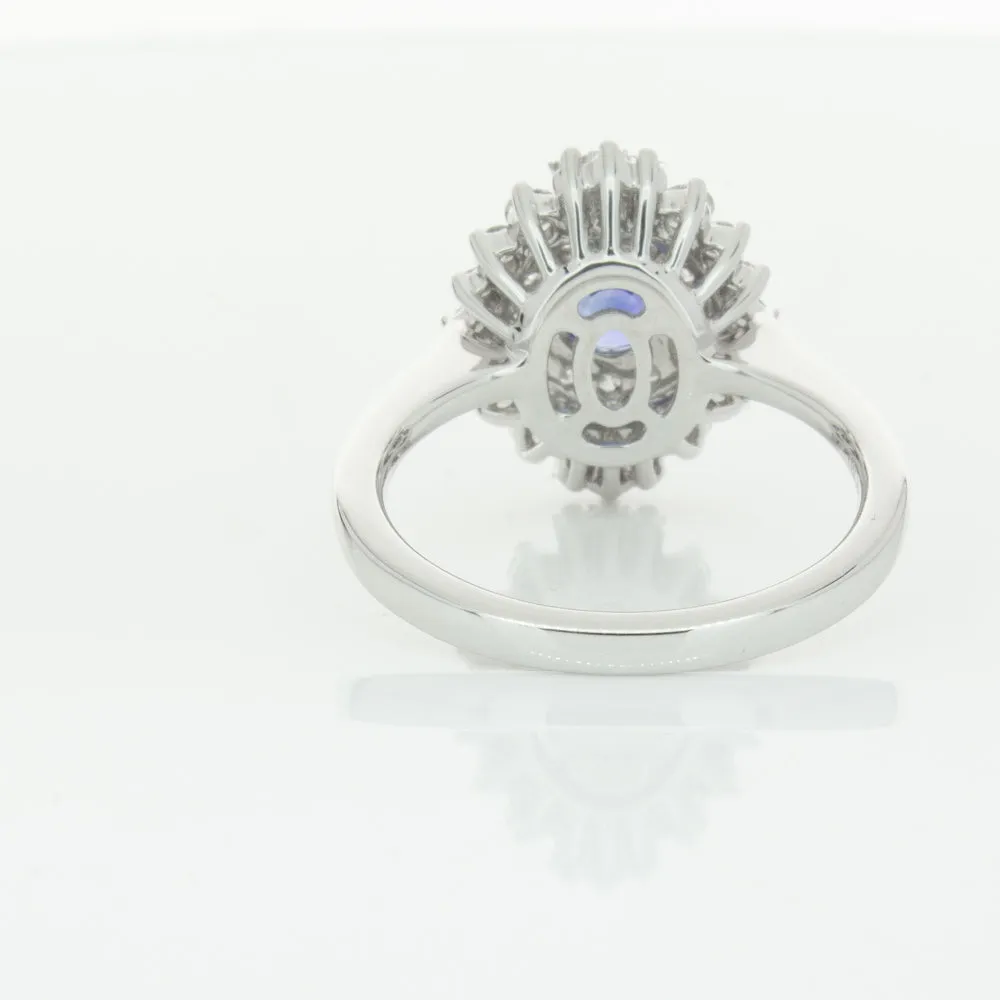 18ct White Gold .74ct Sapphire & Diamond Kira Ring