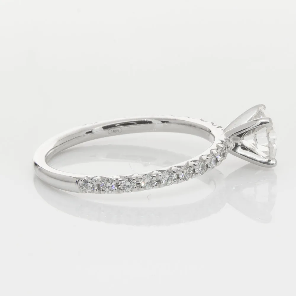 18ct White Gold .80ct Diamond Comet Ring