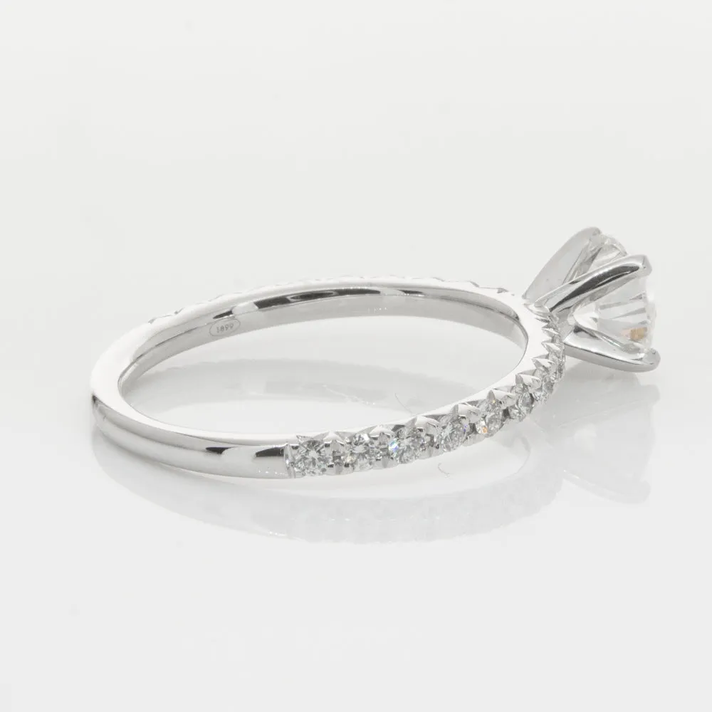 18ct White Gold .80ct Diamond Comet Ring