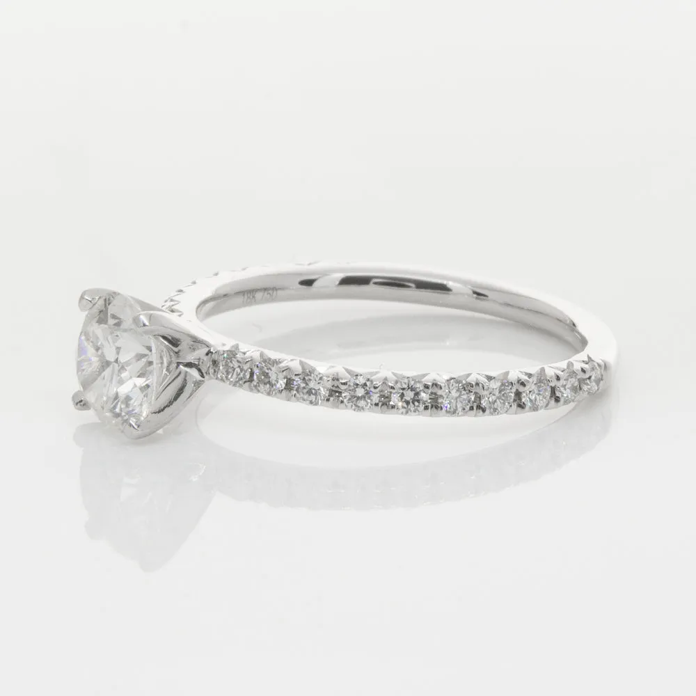 18ct White Gold .80ct Diamond Comet Ring
