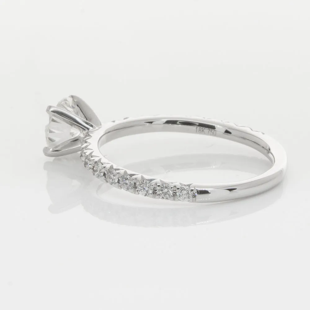 18ct White Gold .80ct Diamond Comet Ring