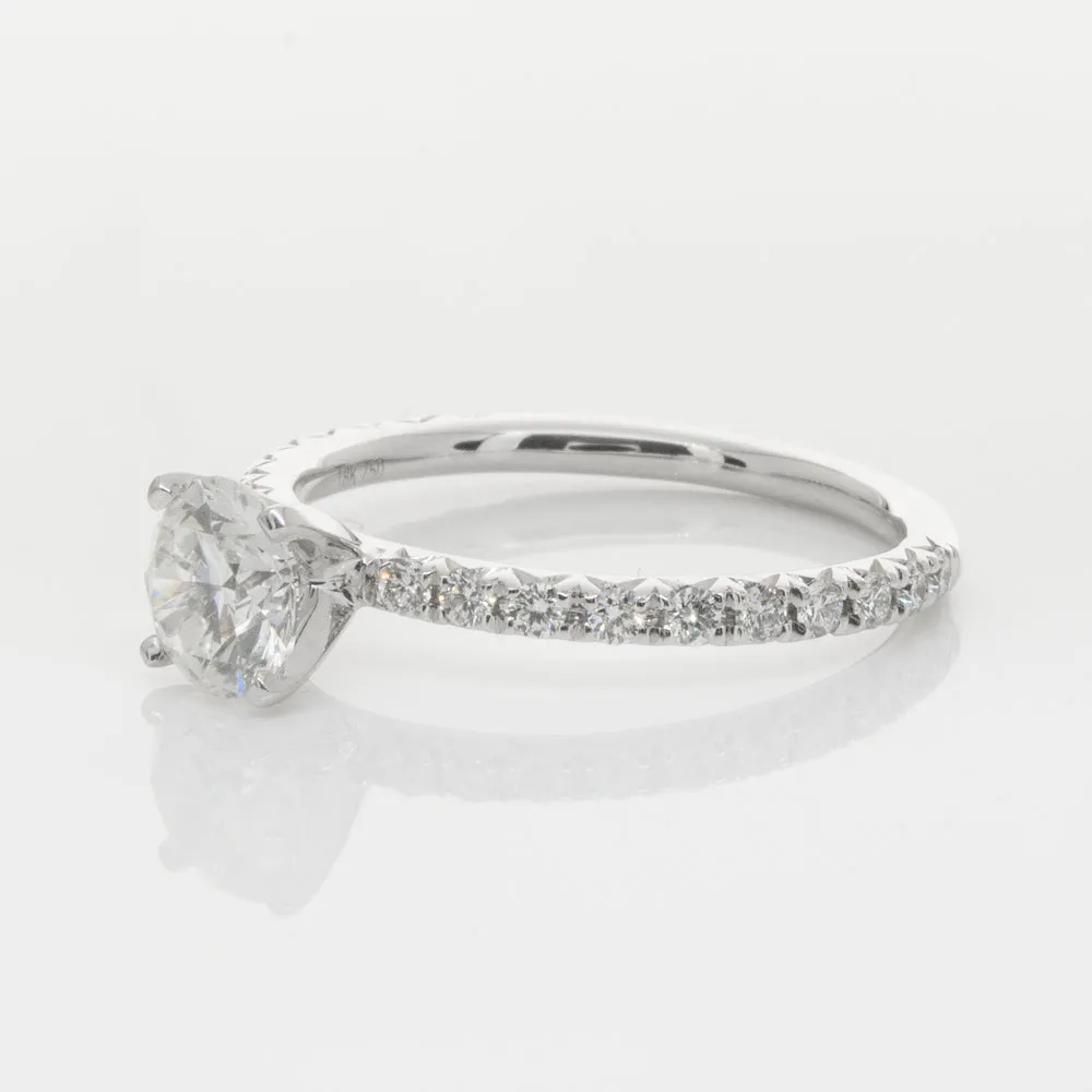 18ct White Gold .80ct Diamond Comet Ring