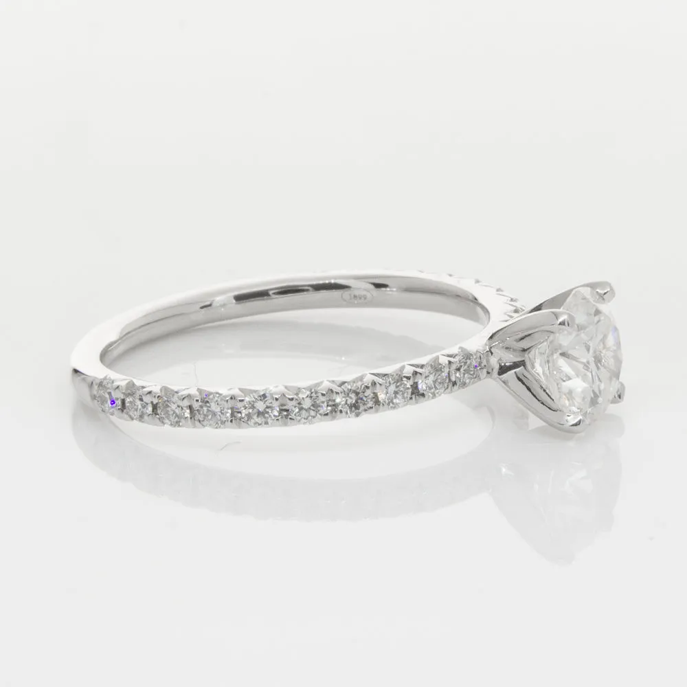 18ct White Gold .80ct Diamond Comet Ring