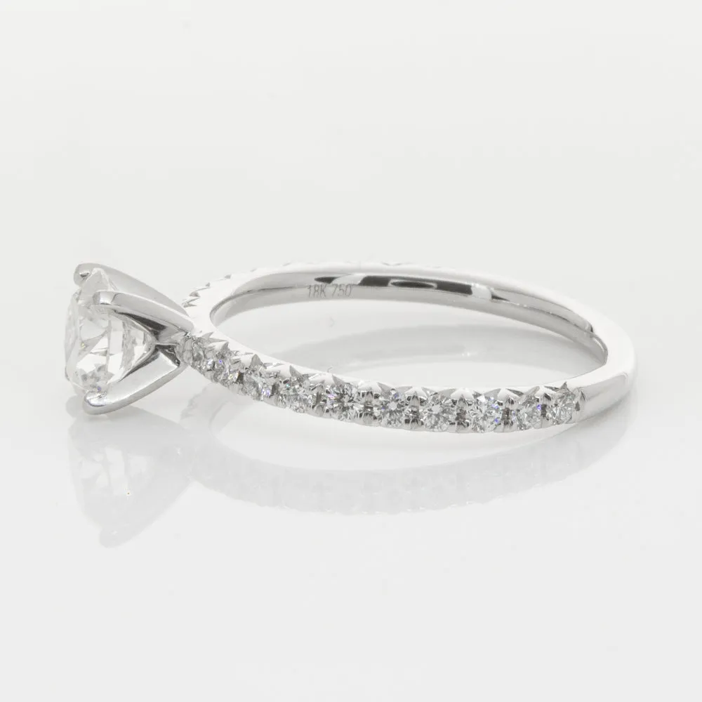 18ct White Gold .80ct Diamond Comet Ring