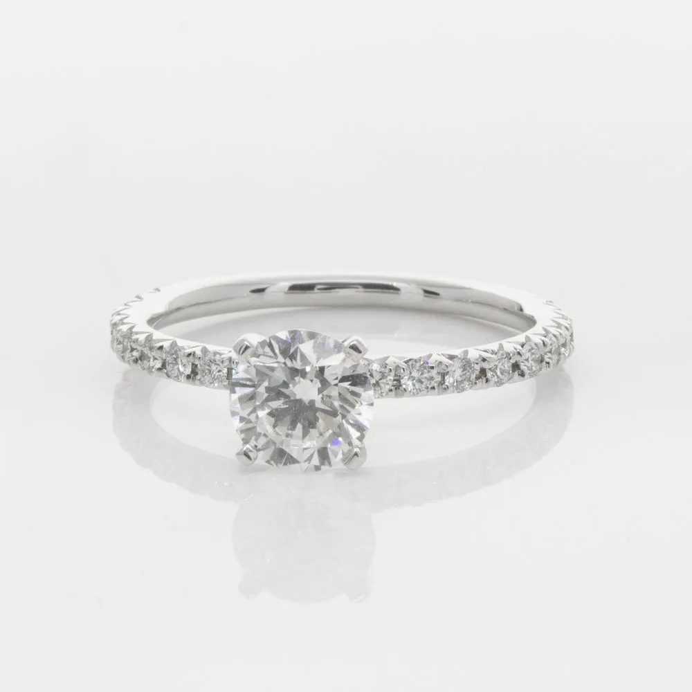 18ct White Gold .80ct Diamond Comet Ring