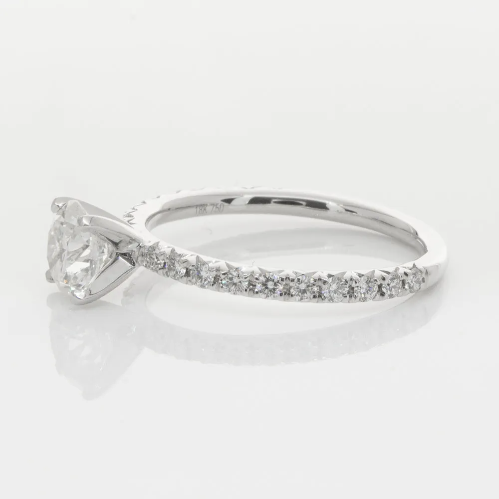 18ct White Gold .80ct Diamond Comet Ring