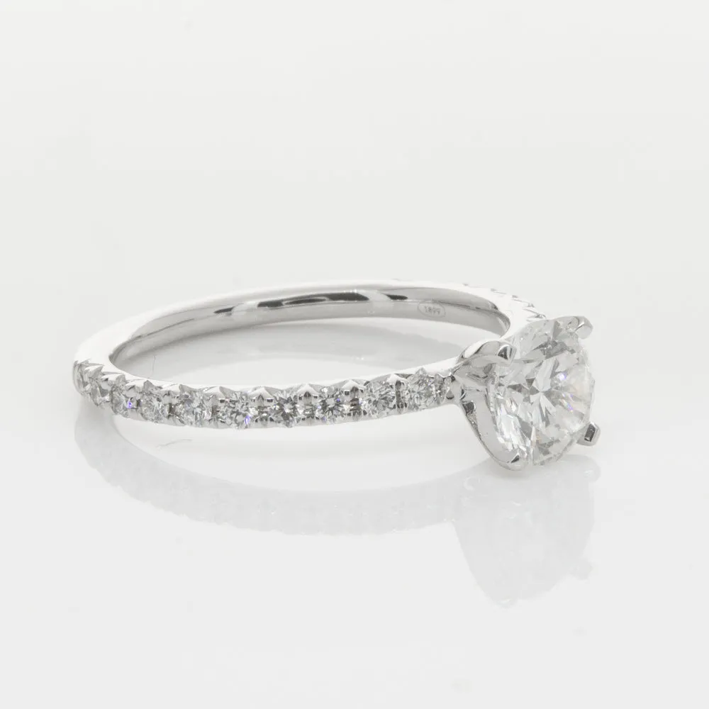 18ct White Gold .80ct Diamond Comet Ring