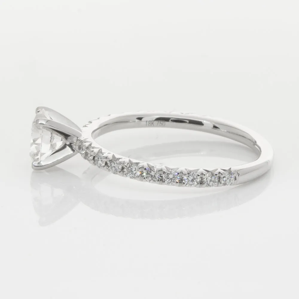 18ct White Gold .80ct Diamond Comet Ring
