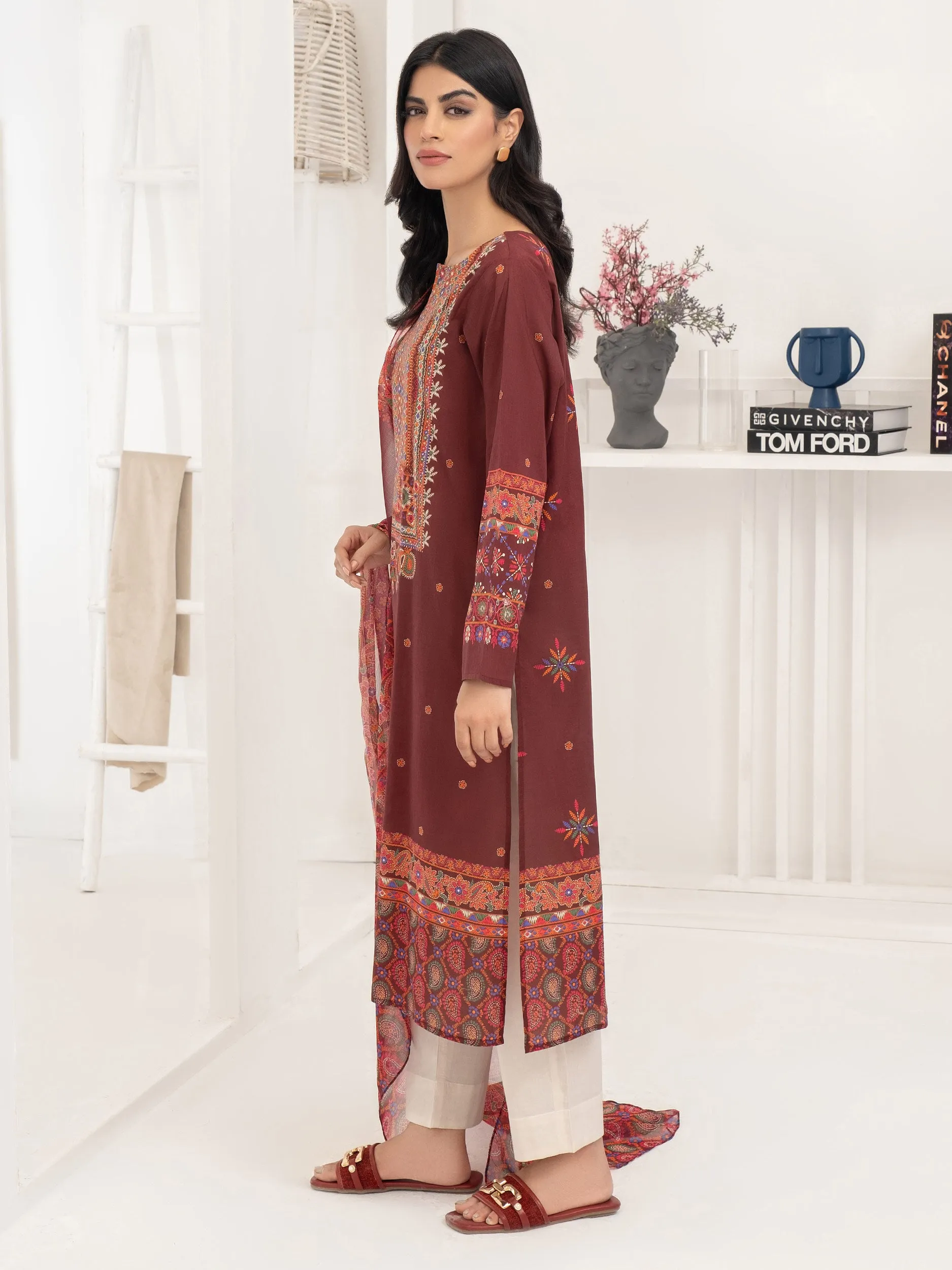2 Piece Lawn Suit-Printed (Unstitched) REPLACE PHOTOS