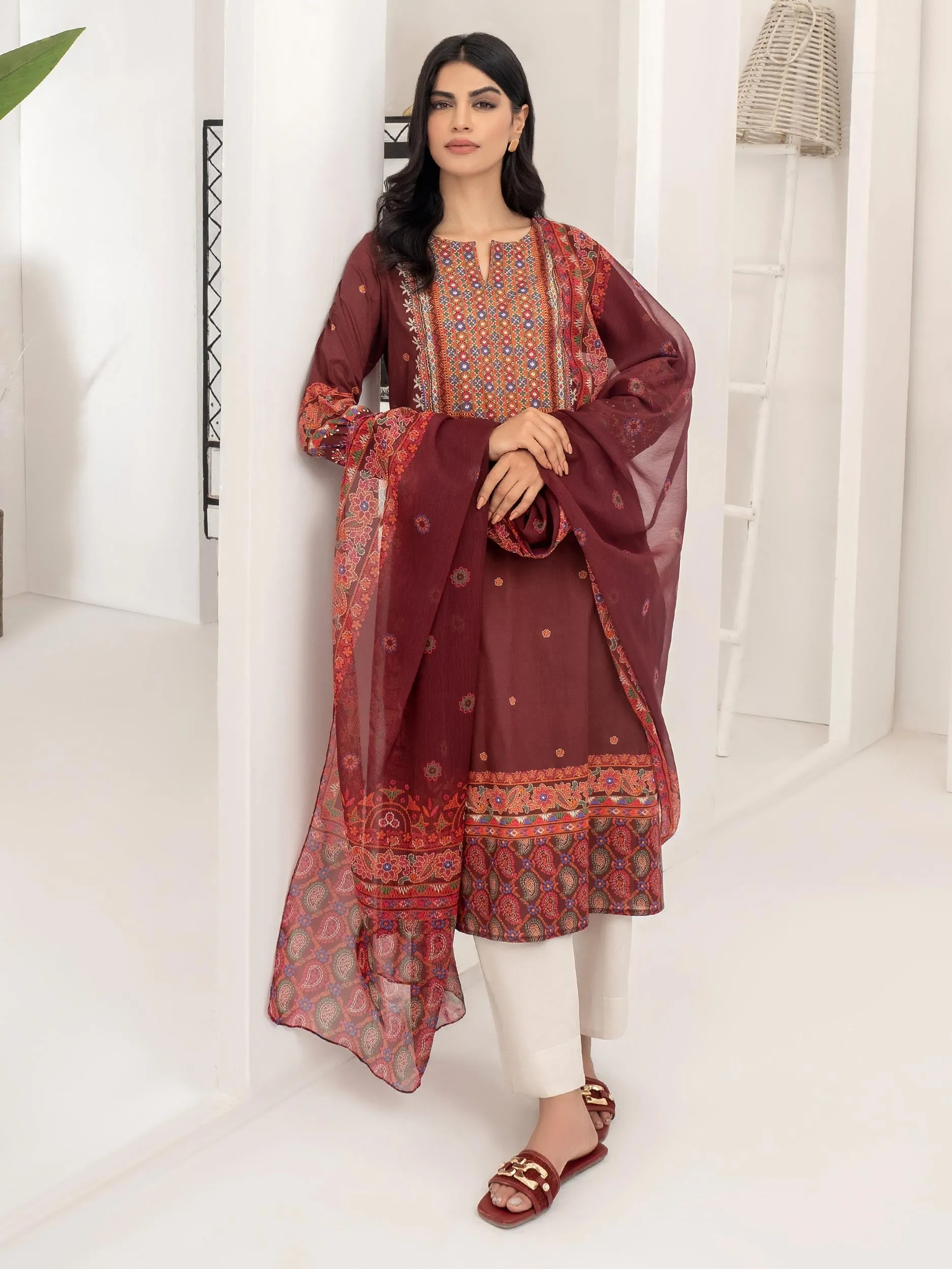 2 Piece Lawn Suit-Printed (Unstitched) REPLACE PHOTOS