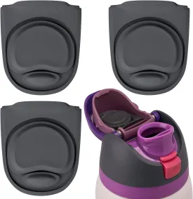 3Pcs Replacement Stopper Compatible with Owala FreeSip 24oz 32oz 40oz, Water Bottle Top Lid Gasket for Owala 19/24/25/32/40oz Seal Bottle Cap Mouth Stopper Part Silicone Plug Accessories BPA-Free