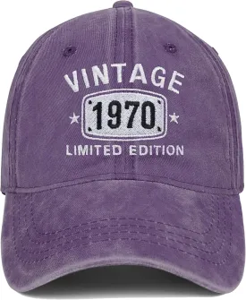 55th Birthday Gifts for Men Women 55 Year Old Gift Idea 1970 Vintage Baseball Hats