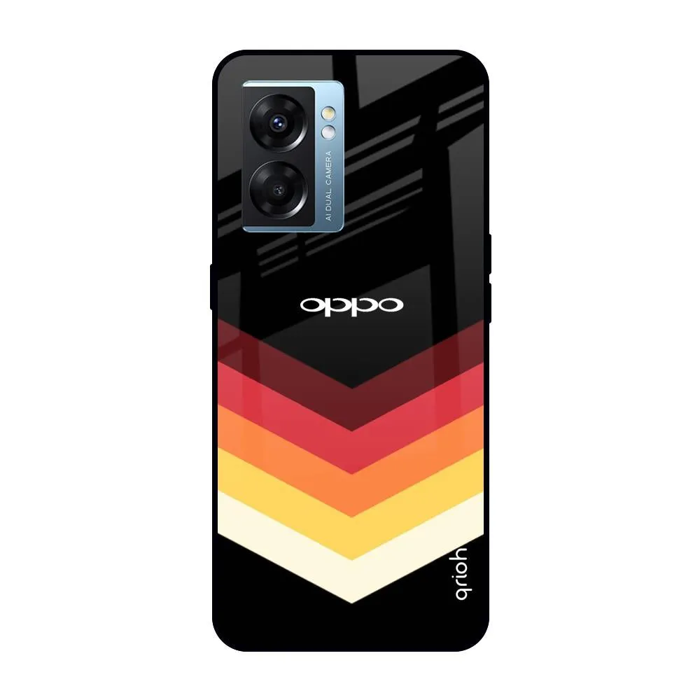 Abstract Arrow Pattern Glass Case For Oppo K10 5G