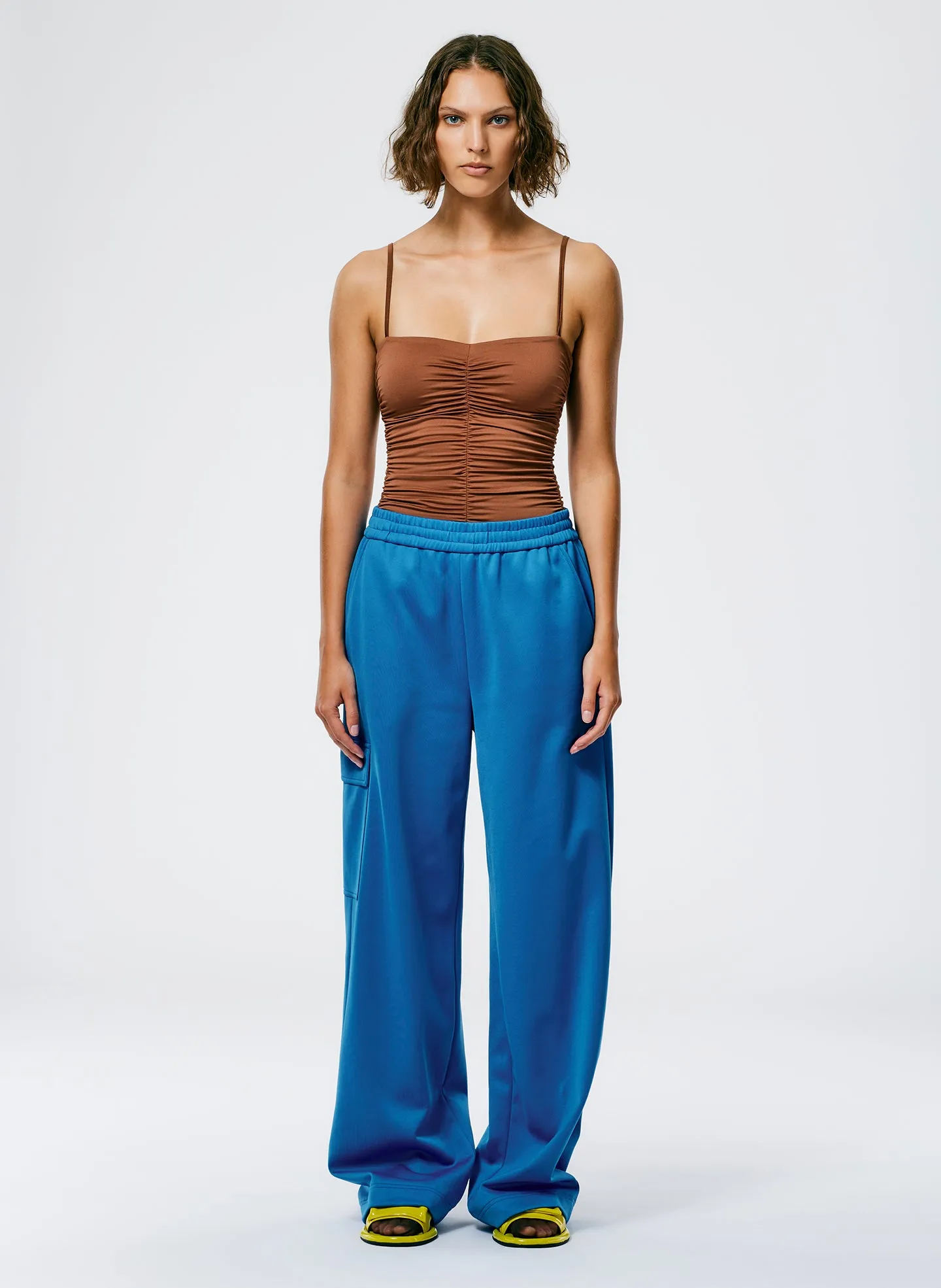 Active Knit Wide Leg Pull On Pant