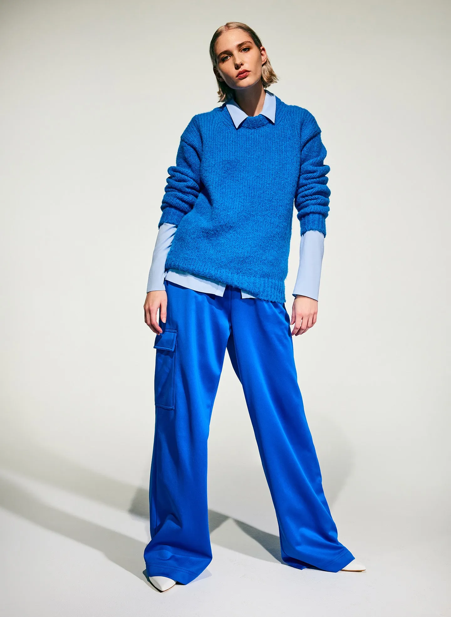 Active Knit Wide Leg Pull On Pant