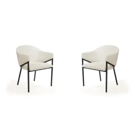 Aidan Armchair - Polar Bouclé - Set of 2