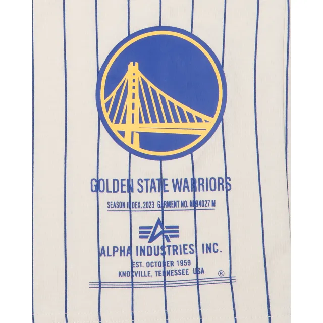 Alpha Industries X Golden State Warriors Striped T-Shirt