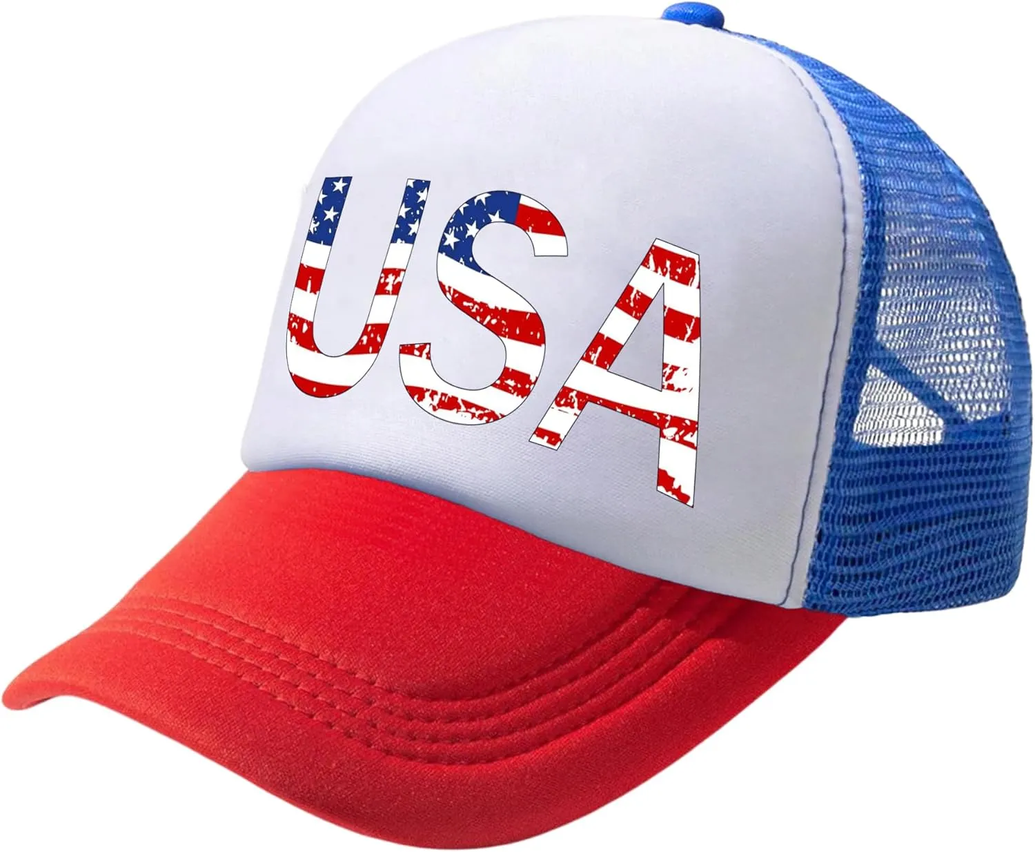 American Flag Hat USA Hat 4th of July Trucker Hats for Women Men Patriotic US Baseball Cap