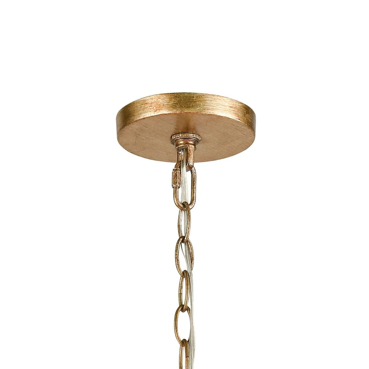 Antique Gold & Crystal Chandelier