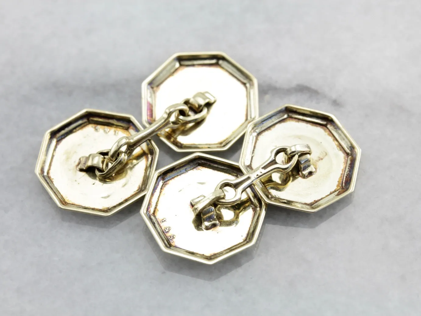 Antique Old English G Monogramed Cufflinks