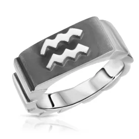 Aquarius Zodiac Ring