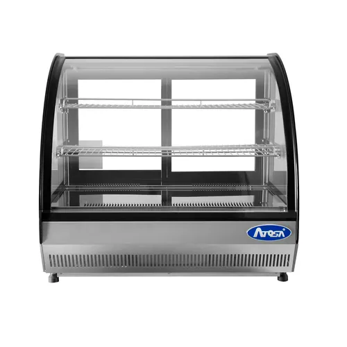 Atosa 27" Countertop Refrigerated Display Case with Curved Glass
