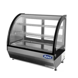 Atosa 27" Countertop Refrigerated Display Case with Curved Glass