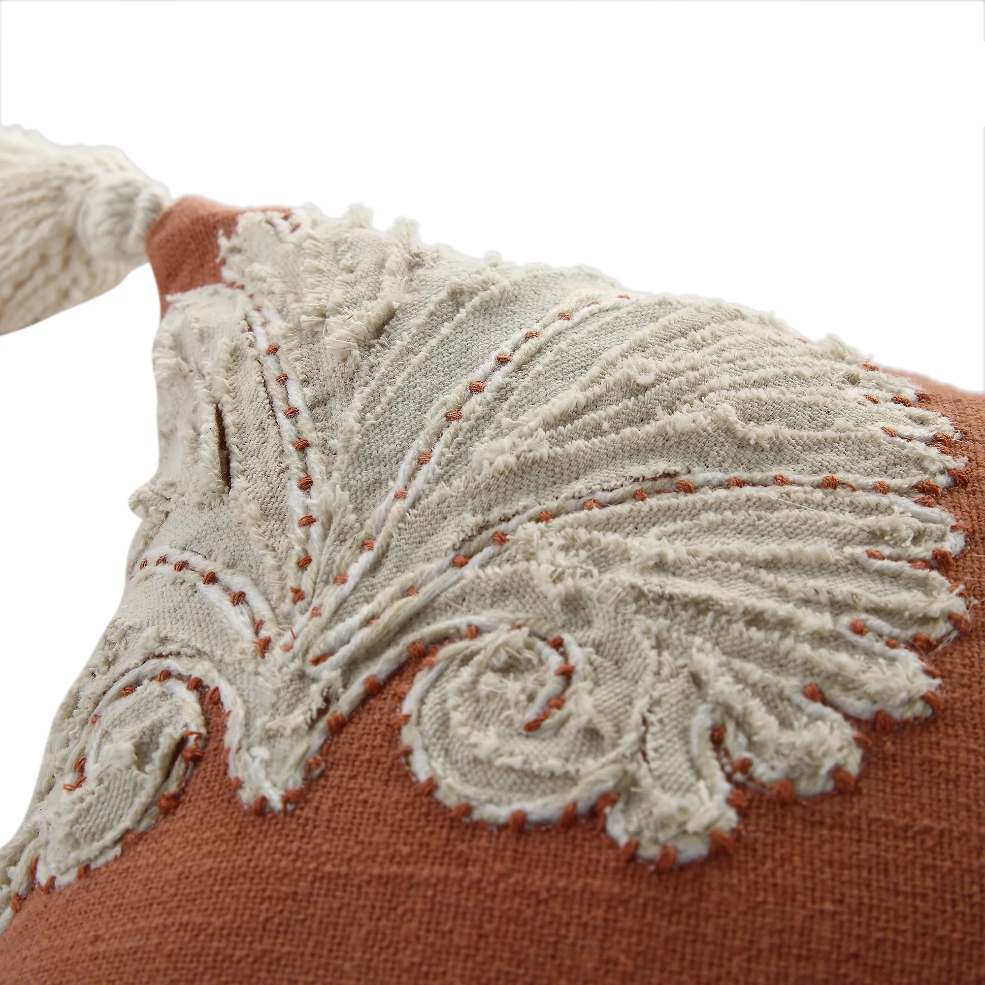 Aubrey Collection Suzani Motif Appliqué Cushion