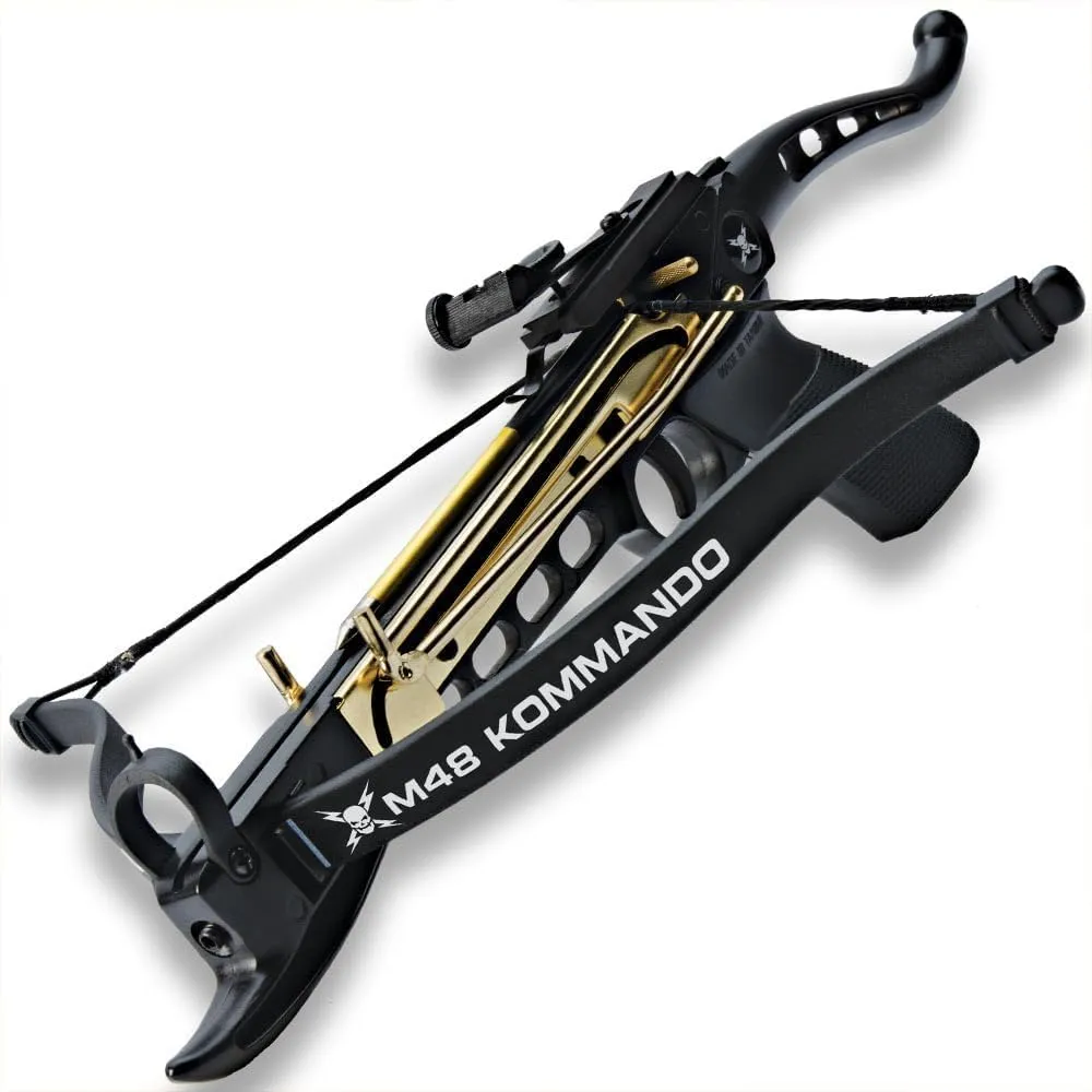 Avalanche Cobra Self Cocking Tactical Crossbow Pistol | Durable Construction | 80-Lb. Draw Weight | Includes 3 Aluminum Arrows | Overall Size 18" x 6"