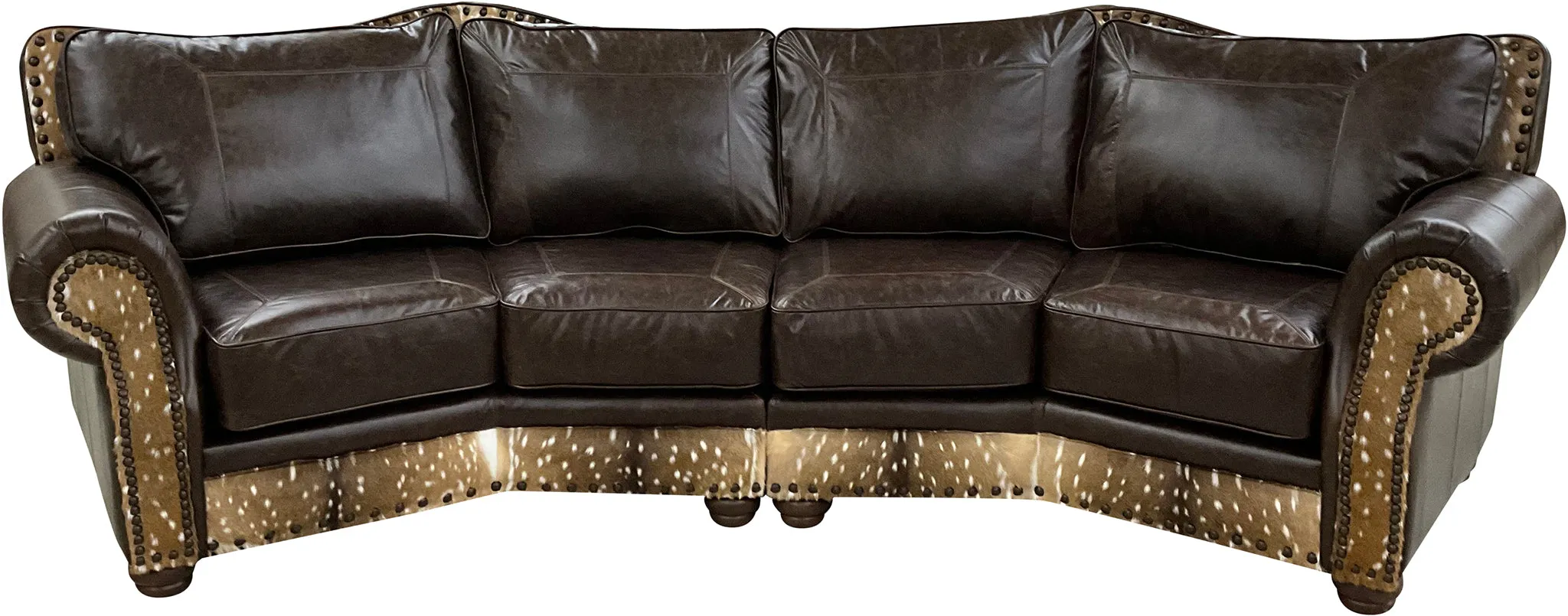 Axis Western Curved Sectional Sofa