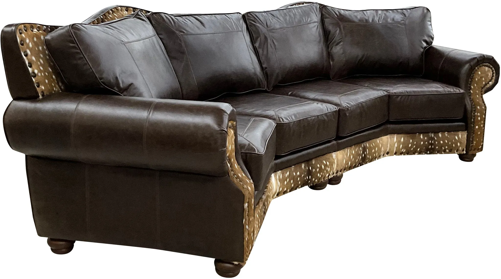 Axis Western Curved Sectional Sofa