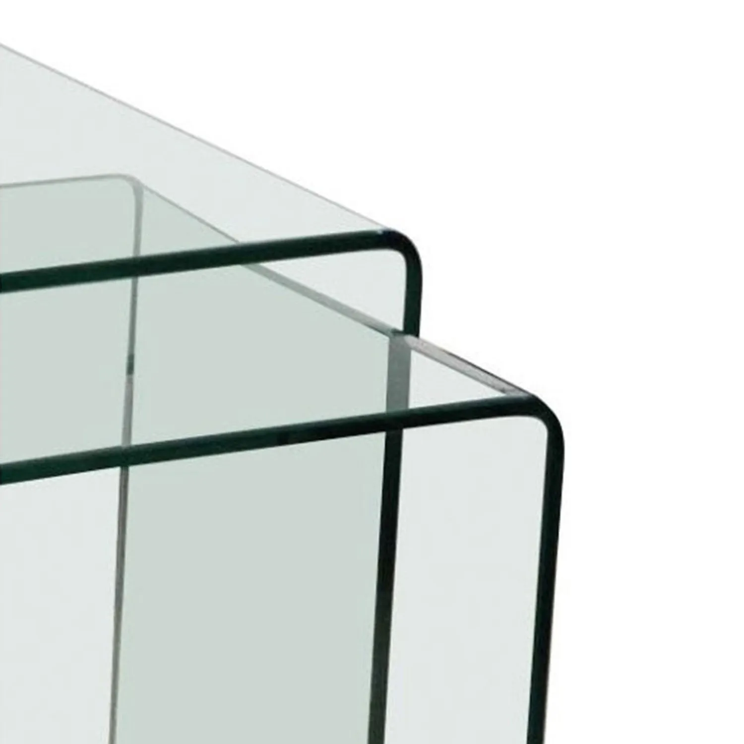 Azurro Clear Glass Nest Of 2 Tables