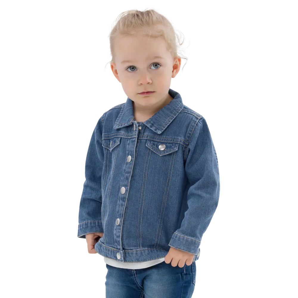 Baby Denim Jacket -  Embroidered Adaptavist Hello Design