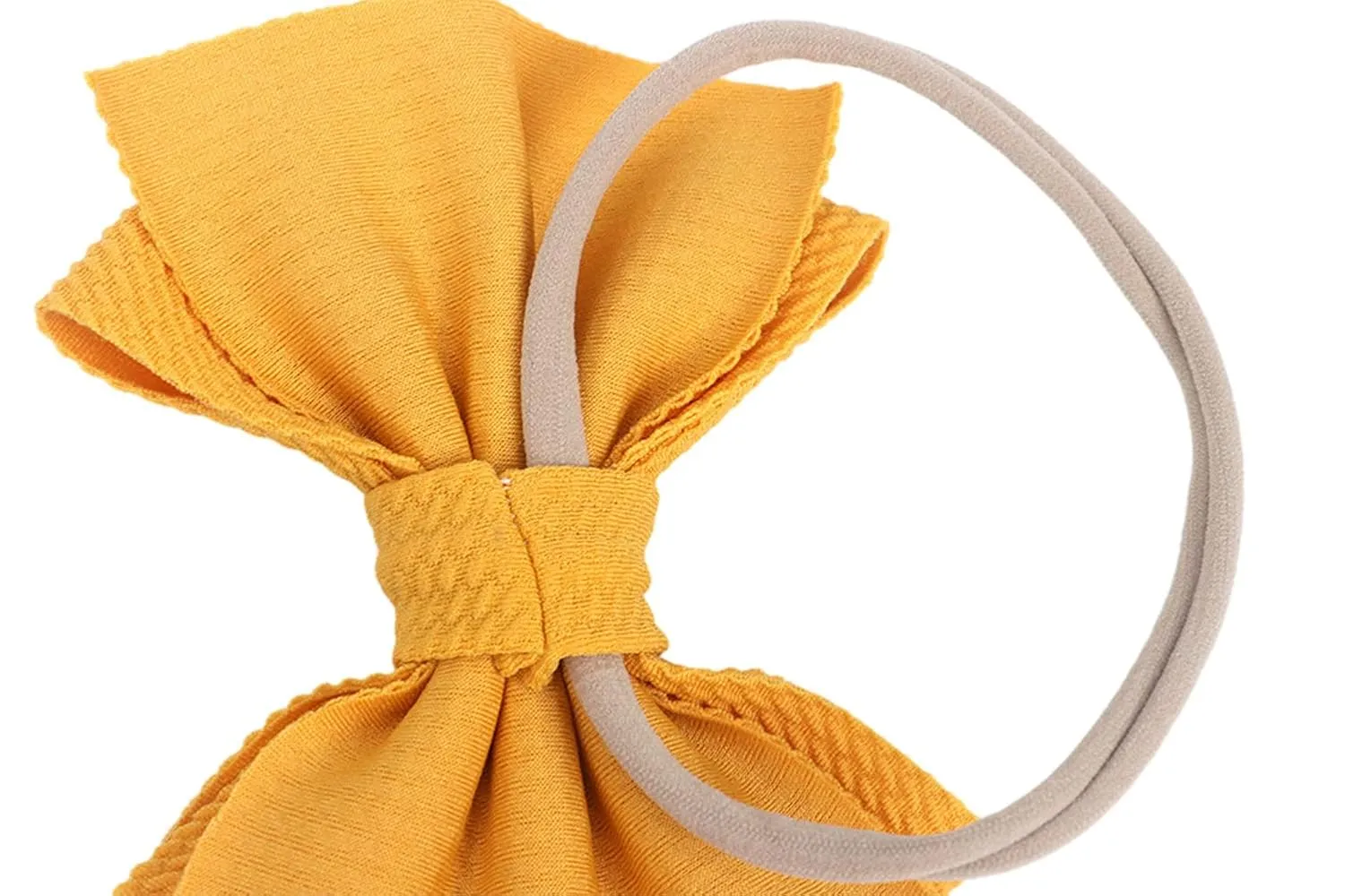 Baby Girl's 5 Inches Soft Double Bow-knot Nylon Headband Toddler Headdress for Photography Party Festivals (Red #)