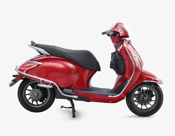 Bajaj Chetak Electric (EV) Combo Accessories Kit 1: Stainless Steel Foldable Footrest   Crash Guard   Mud Guard