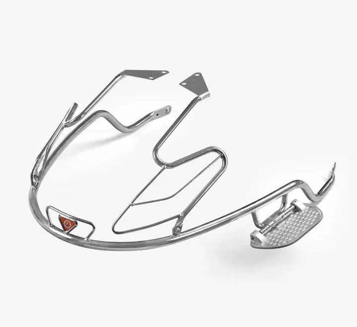 Bajaj Chetak Electric (EV) Combo Accessories Kit 1: Stainless Steel Foldable Footrest   Crash Guard   Mud Guard