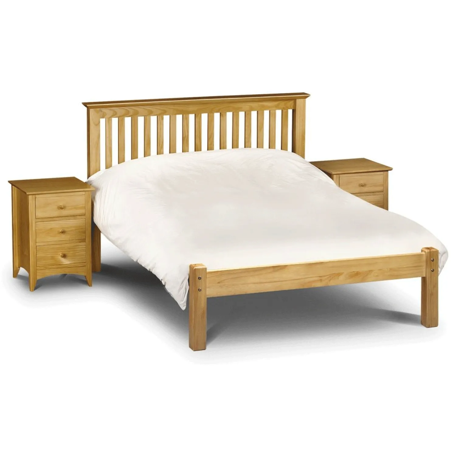 Barcelona Solid Pine Bed With Low Foot End