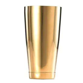 Barfly 28 Oz Full Size Cocktail Shaker Tin, Gold Plated