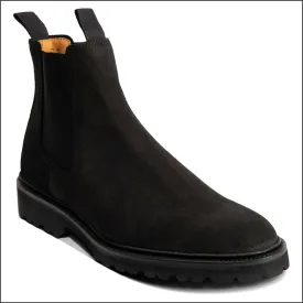 Barker Camborne - Black Waxy Suede Boot/