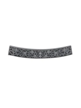 Beautiful Detail & Intricate Design Gunmetal Neckline