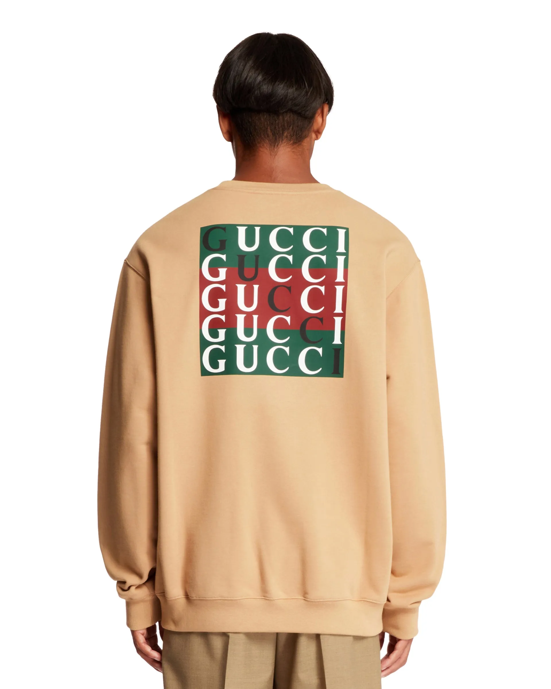 Beige Cotton Sweatshirt