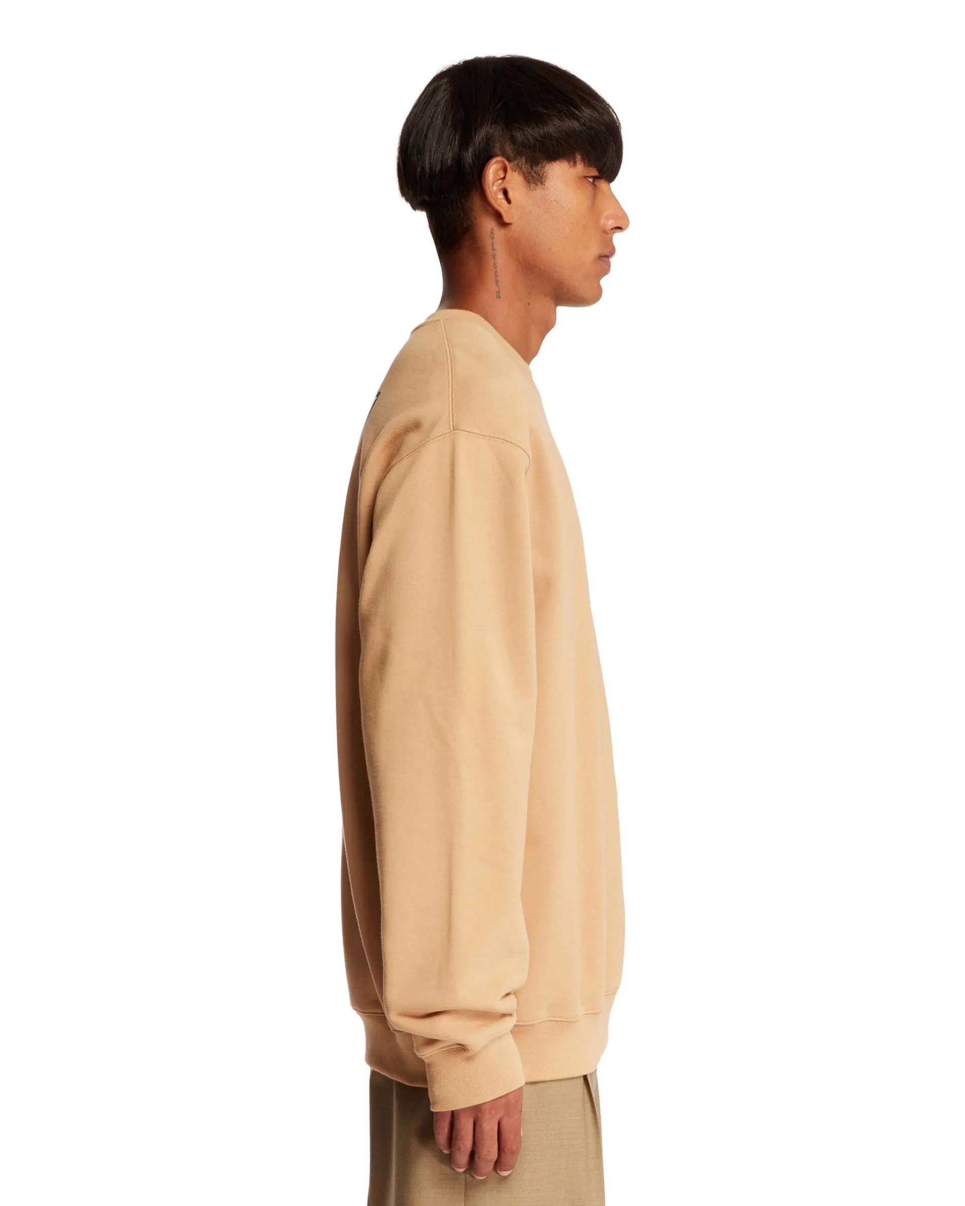 Beige Cotton Sweatshirt
